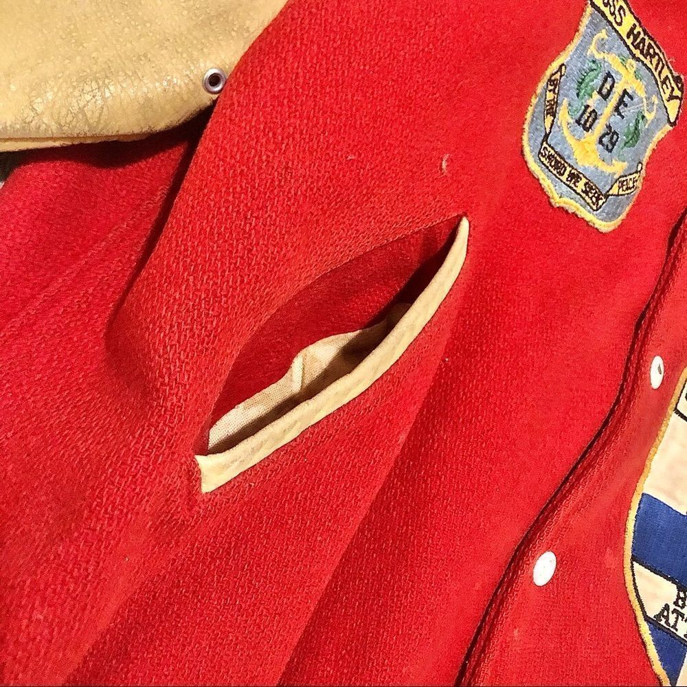 GAMEMASTER SPORTSWEAR Vtg 1960 Ohio State Letterman Jacket Coat Navy Wool Large - Picture 5 of 11